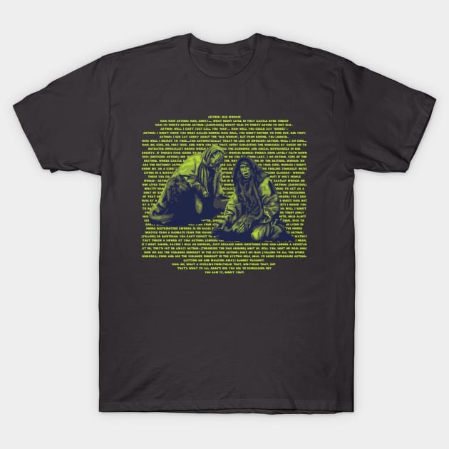 Holy Grail Peasants Being Repressed Scene T-Shirt by Slightly Unhinged